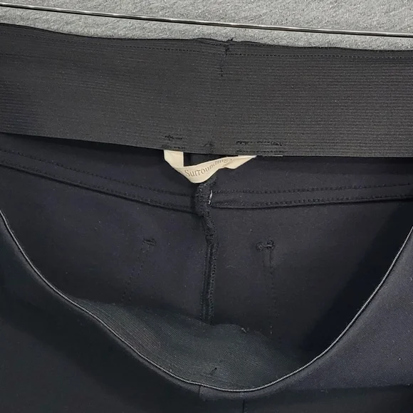 Soft Surroundings Pull On Pants Womens Large Black Ponte Knit Flat Front Stretch - Picture 5 of 11